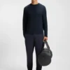 Tonal-artwork T-shirt in interlock cotton