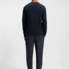 Tonal-artwork T-shirt in interlock cotton