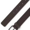 Tonal-buckle belt in Italian leather