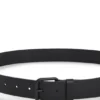 Tonal-buckle belt in Italian leather
