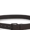 Tonal-buckle belt in Italian leather