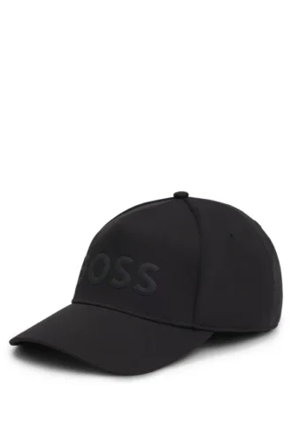 Tonal-logo cap in mesh piqué
