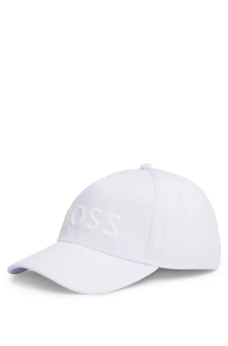 Tonal-logo cap in mesh piqué