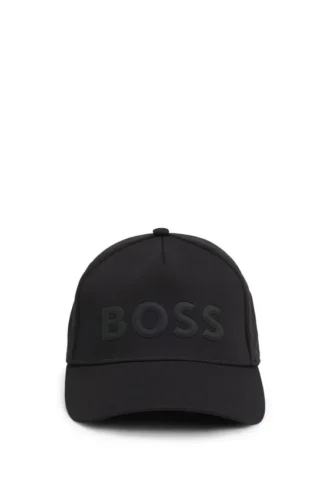 Tonal-logo cap in mesh piqué