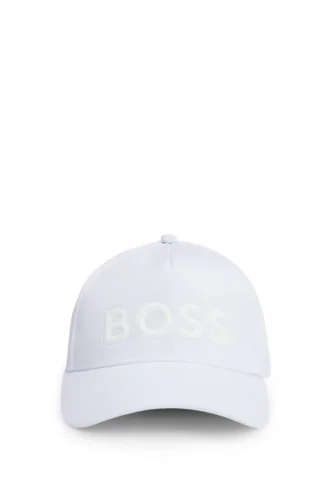 Tonal-logo cap in mesh piqué