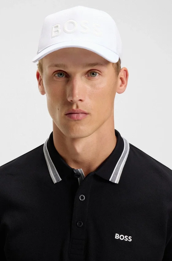 Tonal-logo cap in mesh piqué Tonal-logo cap in mesh piqué