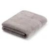 Tonal-logo silver bath sheet in Aegean cotton