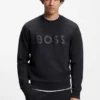 Tonal-logo sweatshirt in stretch cotton