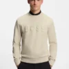 Tonal-logo sweatshirt in stretch cotton