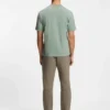 Tonal-logo T-shirt in stretch cotton
