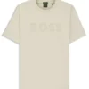Tonal-logo T-shirt in stretch cotton