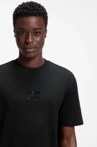 Tortoise-logo T-shirt in cotton jersey