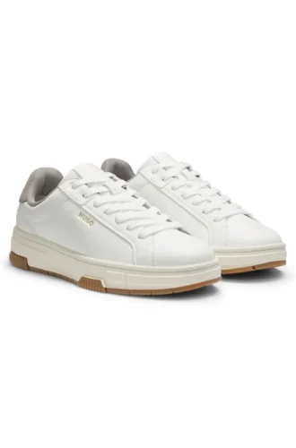 Trainers in faux leather