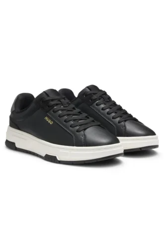 Trainers in faux leather