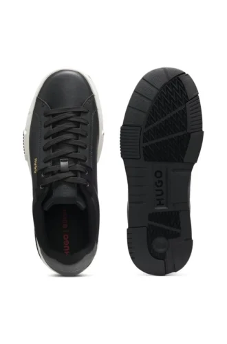 Trainers in faux leather