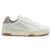 Trainers in faux leather