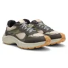 Trainers with mesh and faux leather