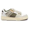 Trainers with mesh and faux leather