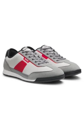 Trainers with mesh detailing