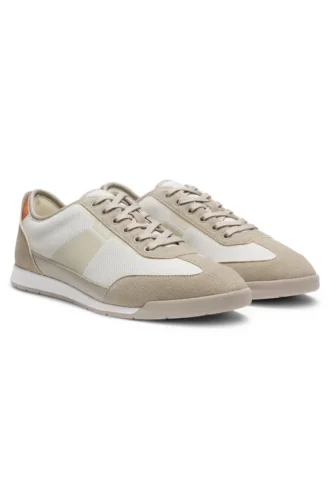 Trainers with mesh detailing