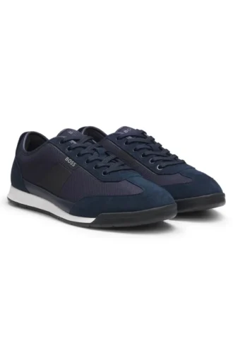 Trainers with mesh detailing
