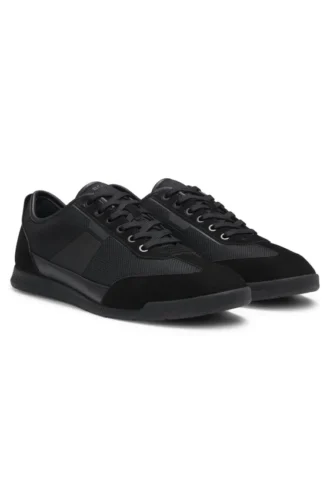 Trainers with mesh detailing
