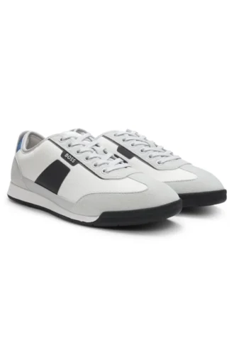 Trainers with mesh detailing