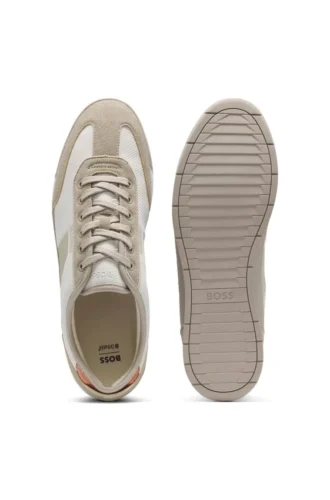 Trainers with mesh detailing