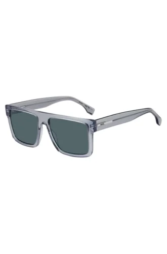 Transparent-blue sunglasses with logo plaque Transparent-blue sunglasses with logo plaque