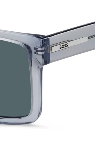 Transparent-blue sunglasses with logo plaque Transparent-blue sunglasses with logo plaque