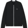 Triangle-jacquard zip-up sweatshirt with rubberized logo Triangle-jacquard zip-up sweatshirt with rubberized logo