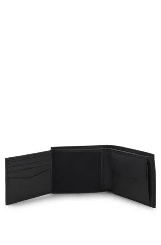 Trifold wallet with monogram pattern