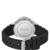 Troper black-dial watch with silicone strap