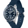 Troper blue-dial watch with silicone strap