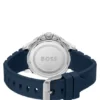 Troper blue-dial watch with silicone strap