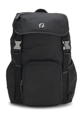 Twill backpack with Double B monogram