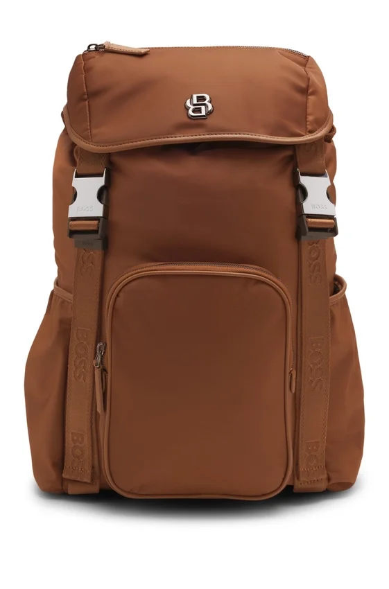 Twill backpack with Double B monogram Twill backpack with Double B monogram