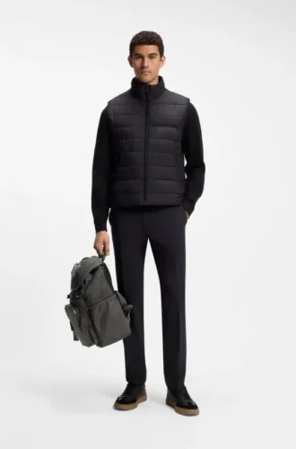 Twill backpack with Double B monogram