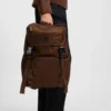 Twill backpack with Double B monogram Twill backpack with Double B monogram