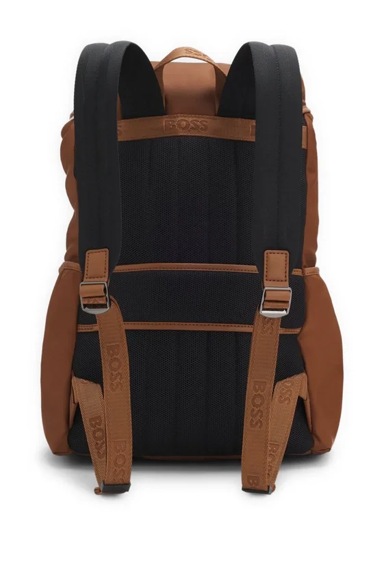 Twill backpack with Double B monogram Twill backpack with Double B monogram