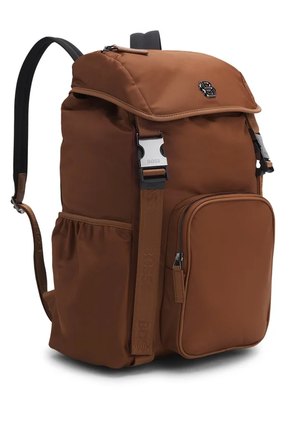 Twill backpack with Double B monogram Twill backpack with Double B monogram