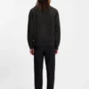 Twill bomber jacket with buttoned stand collar Twill bomber jacket with buttoned stand collar