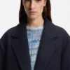 Twill coat in a blazer style