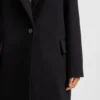 Twill coat in a blazer style