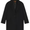 Twill coat in a blazer style