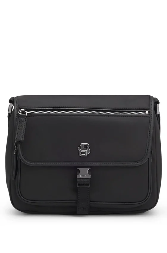 Twill crossbody bag with Double B monogram Twill crossbody bag with Double B monogram