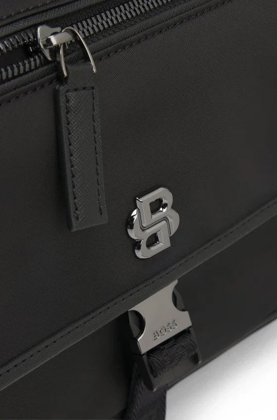 Twill crossbody bag with Double B monogram Twill crossbody bag with Double B monogram