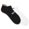 Two-pack ankle socks in soft bamboo blend