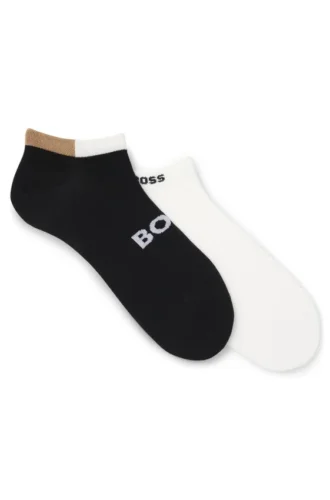Two-pack ankle socks in soft bamboo blend