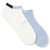 Two-pack ankle socks in soft bamboo blend